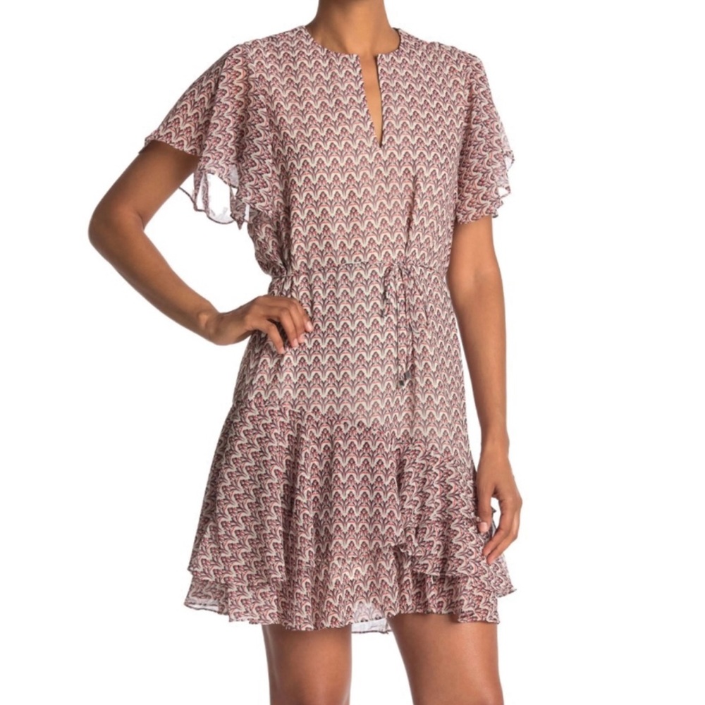 Reiss Anna printed Mini Dress